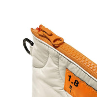 POCHETTE PLATE MATELASSÉE POM M (IVOIRE) | RECYCLÉ